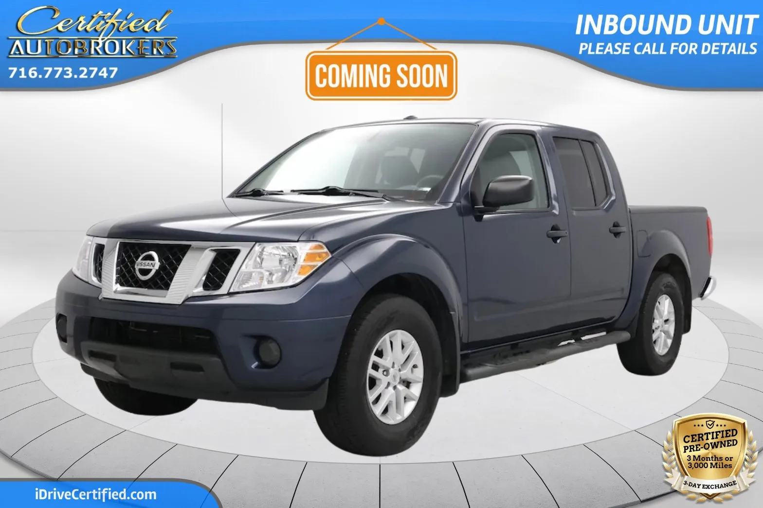 Blue 2017 Nissan Frontier SV 4x4 for sale in Grand Island, NY
