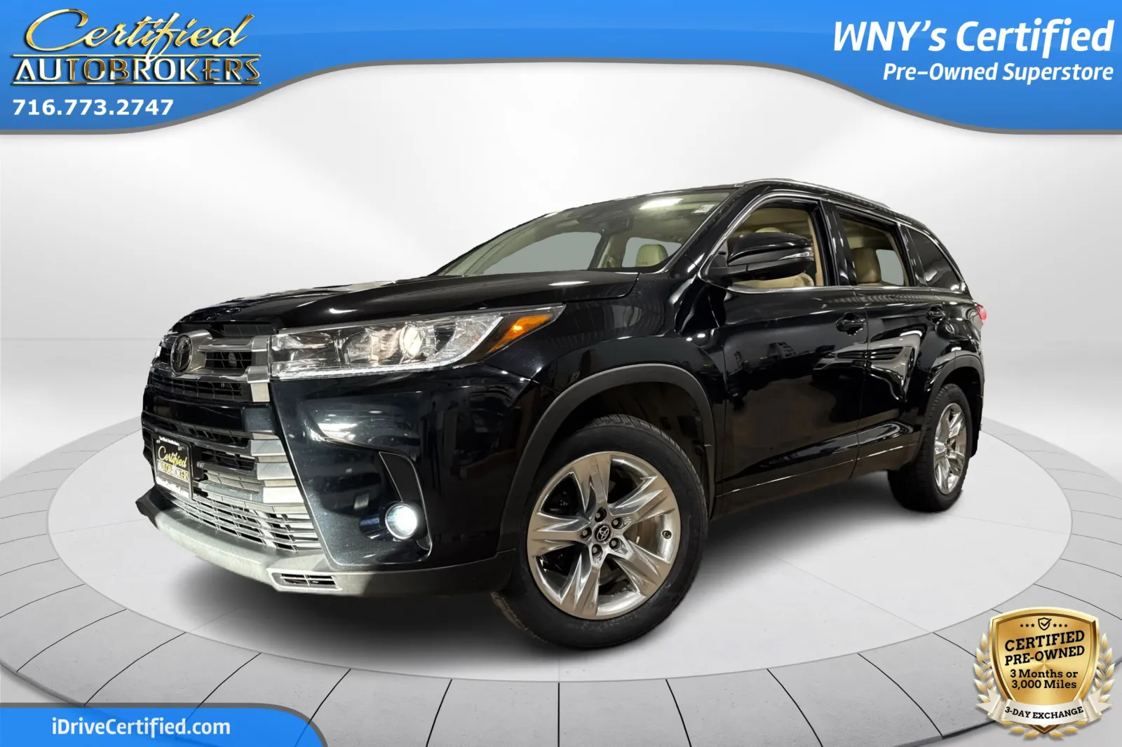 Black 2019 Toyota Highlander Limited AWD for sale in Grand Island, NY