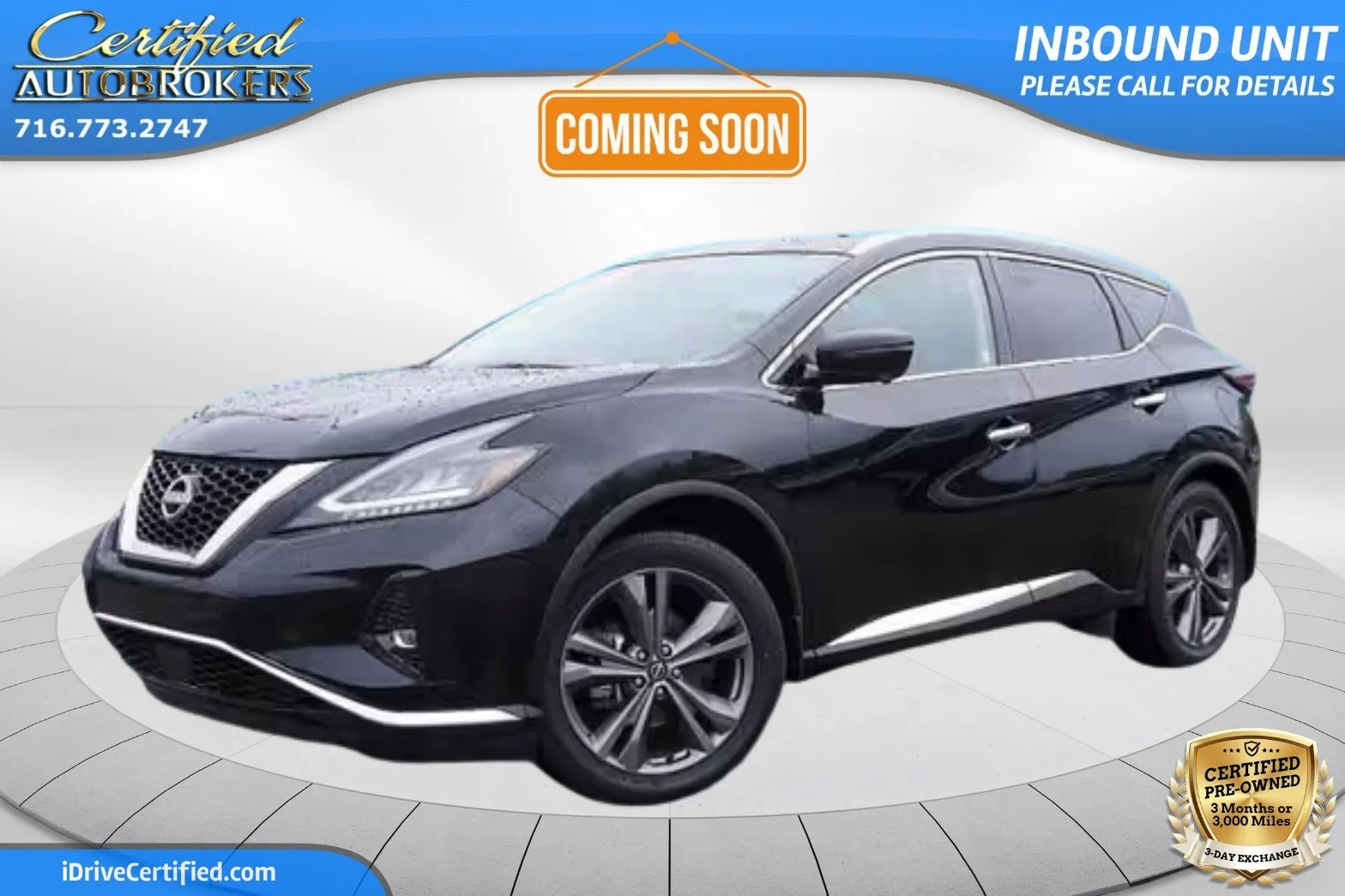 Black 2023 Nissan Murano Platinum AWD for sale in Grand Island, NY