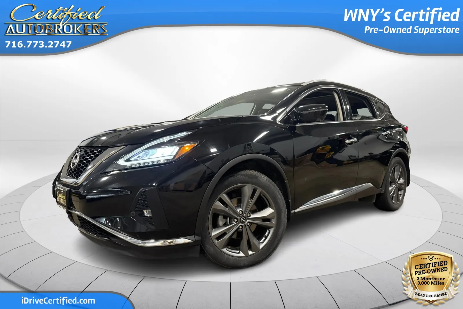 Black 2023 Nissan Murano Platinum AWD for sale in Grand Island, NY