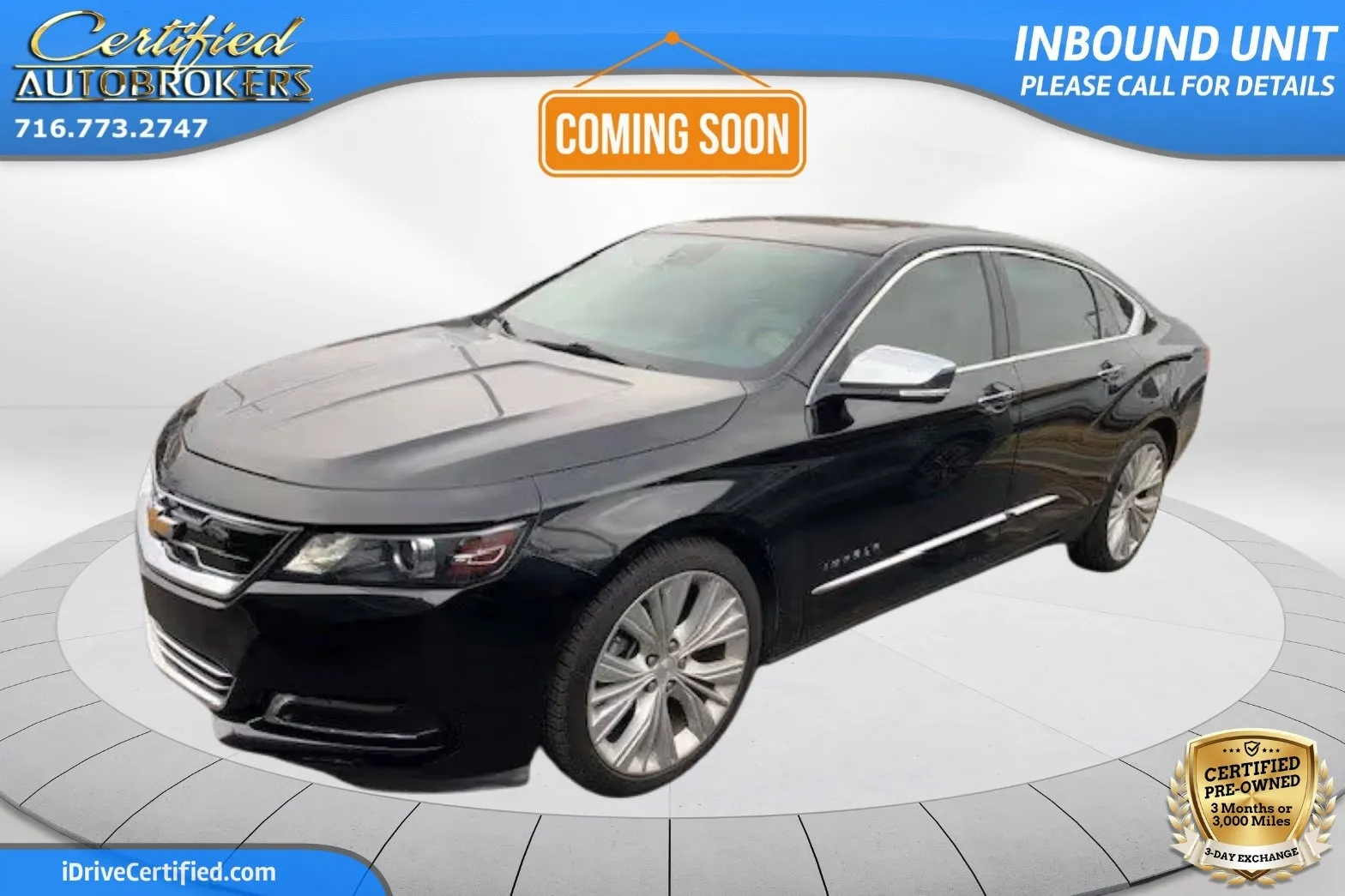 Black 2018 Chevrolet Impala Premier for sale in Grand Island, NY