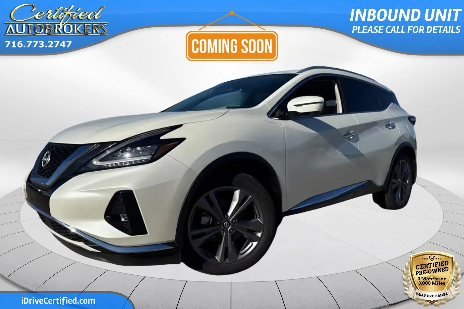 White 2023 Nissan Murano Platinum AWD for sale in Grand Island, NY