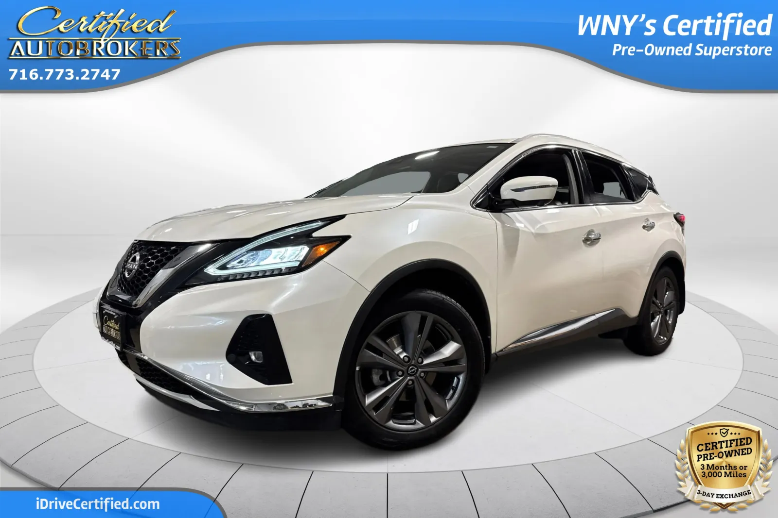 White 2023 Nissan Murano Platinum AWD for sale in Grand Island, NY