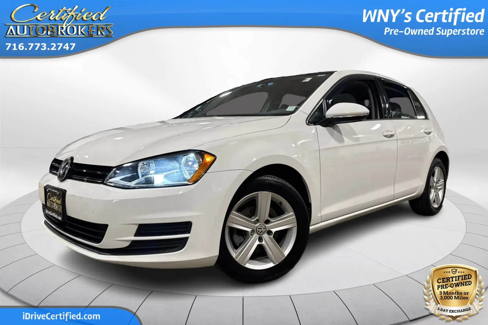 White 2017 Volkswagen Golf Wolfsburg Edition for sale in Grand Island, NY