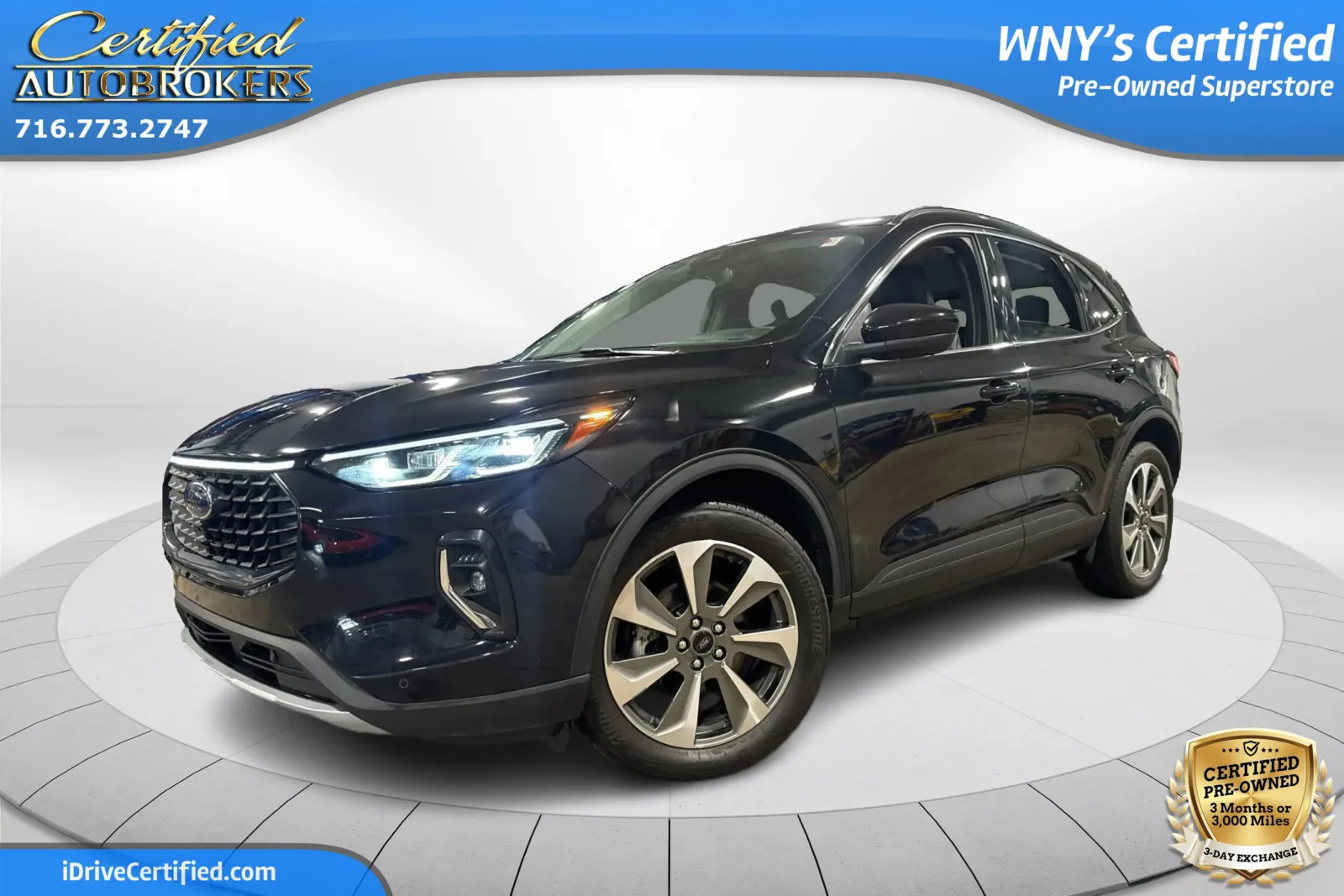 Black 2024 Ford Escape Platinum AWD for sale in Grand Island, NY