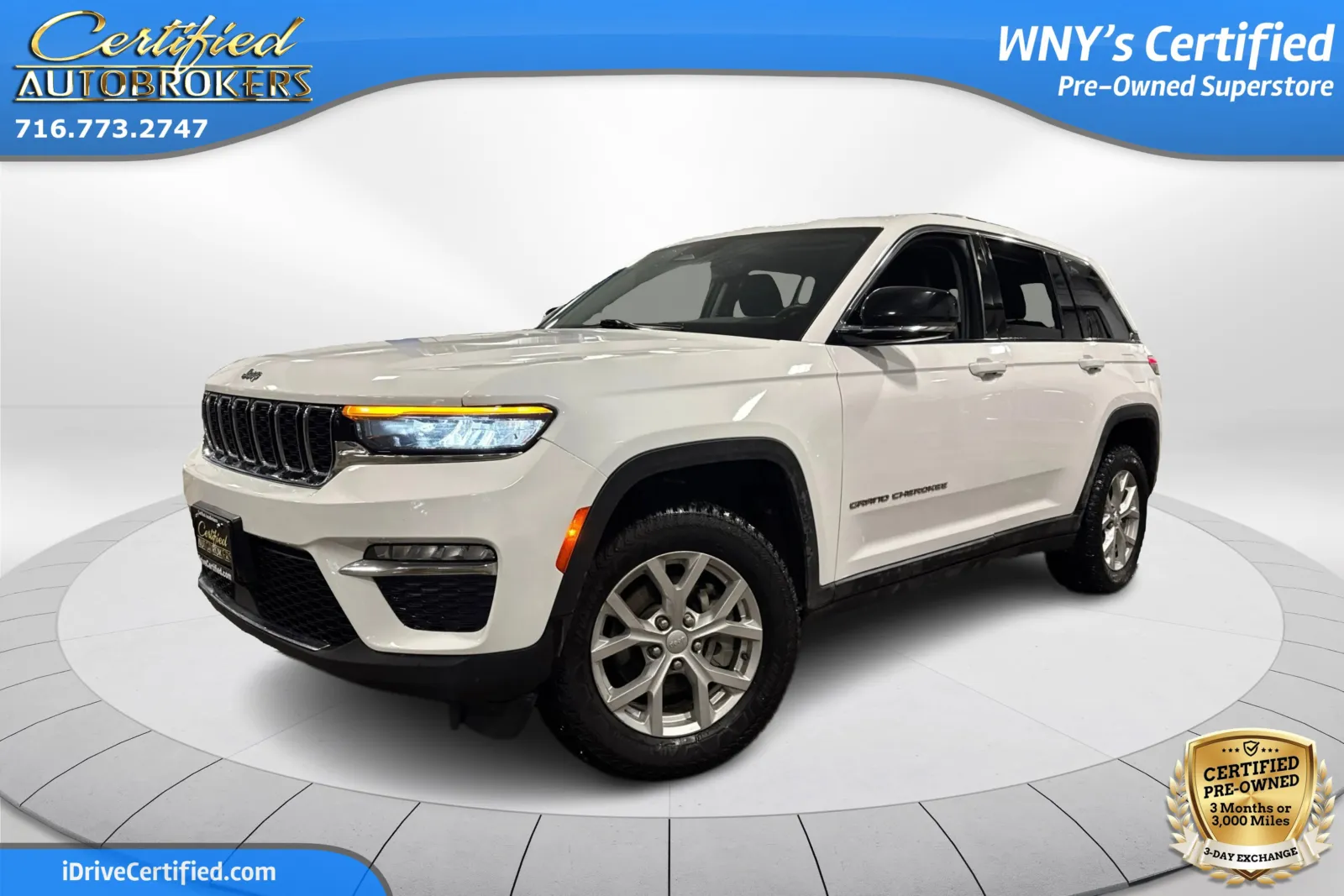 White 2023 Jeep Grand Cherokee Limited 4x4 for sale in Grand Island, NY