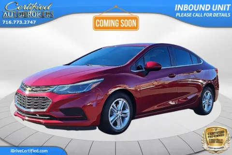 Red 2018 Chevrolet Cruze LT for sale in Grand Island, NY