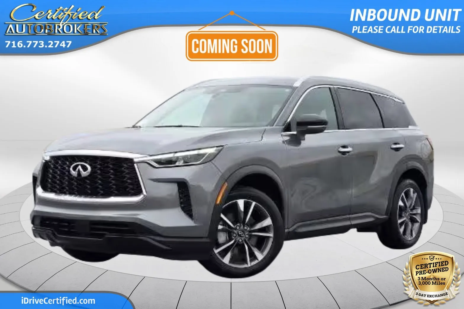 Gray 2024 INFINITI QX60 LUXE AWD for sale in Grand Island, NY
