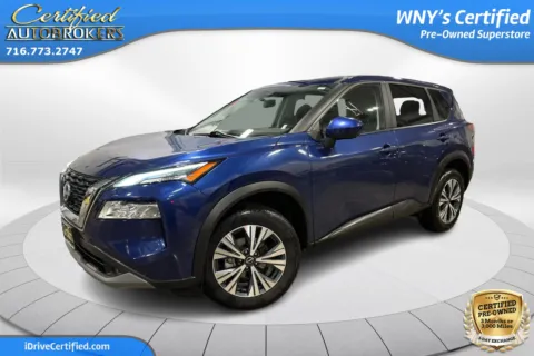 Blue 2023 Nissan Rogue SV AWD for sale in Grand Island, NY