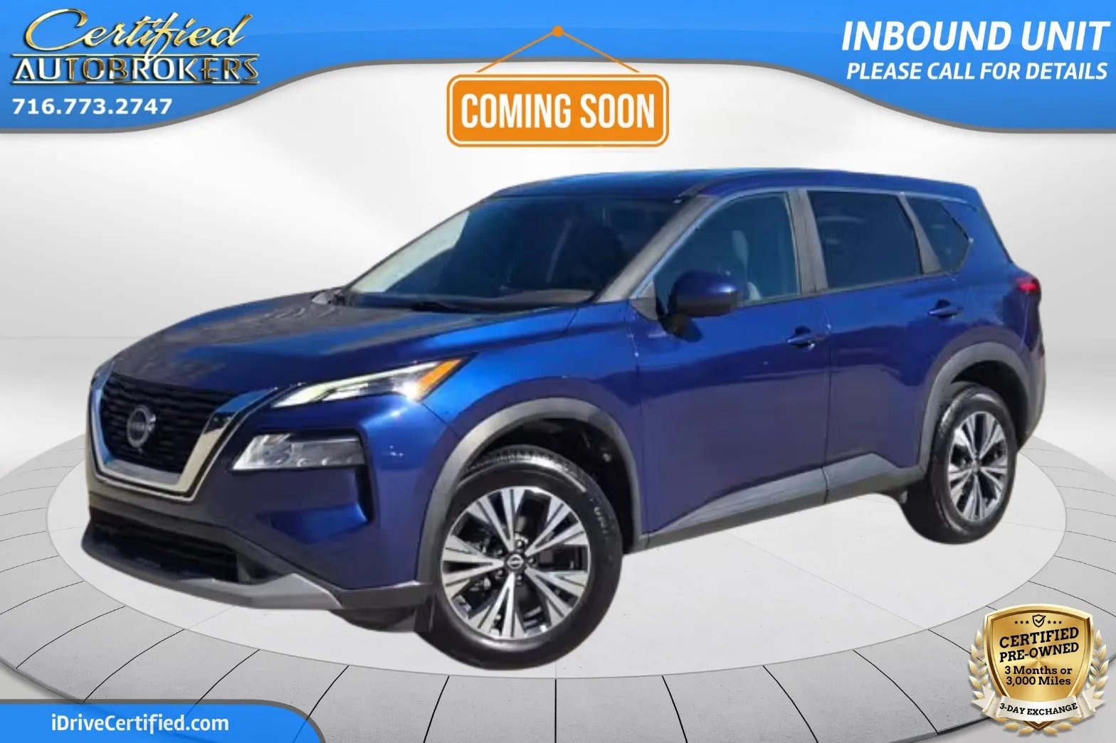 Blue 2023 Nissan Rogue SV AWD for sale in Grand Island, NY
