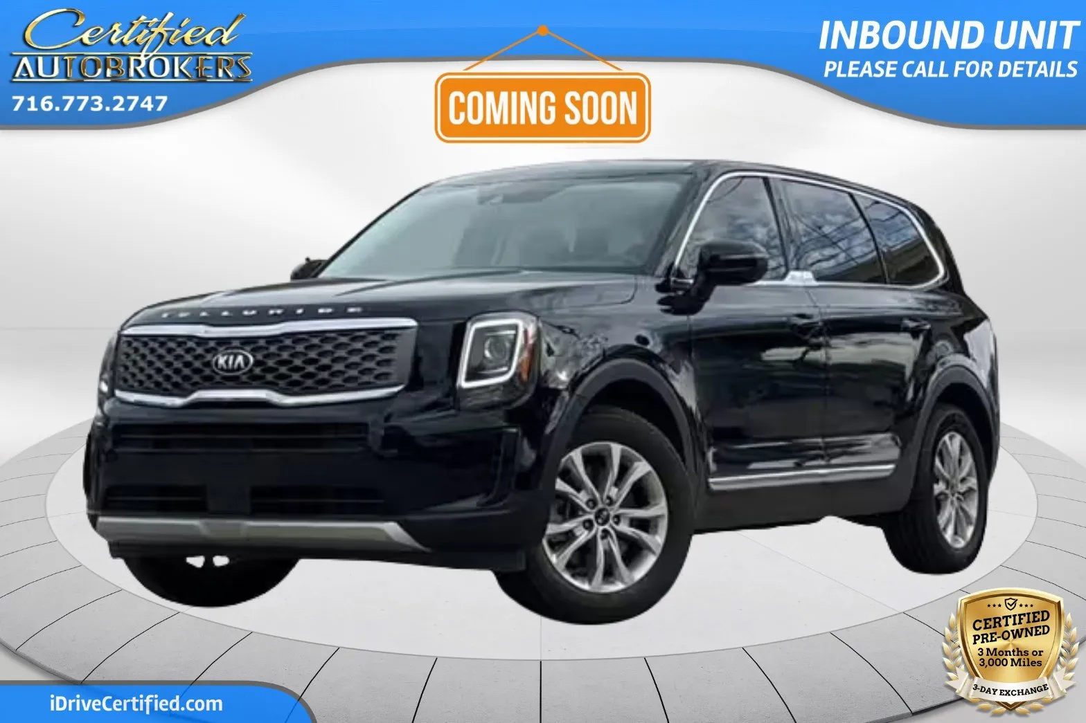 Black 2021 Kia Telluride LX AWD for sale in Grand Island, NY