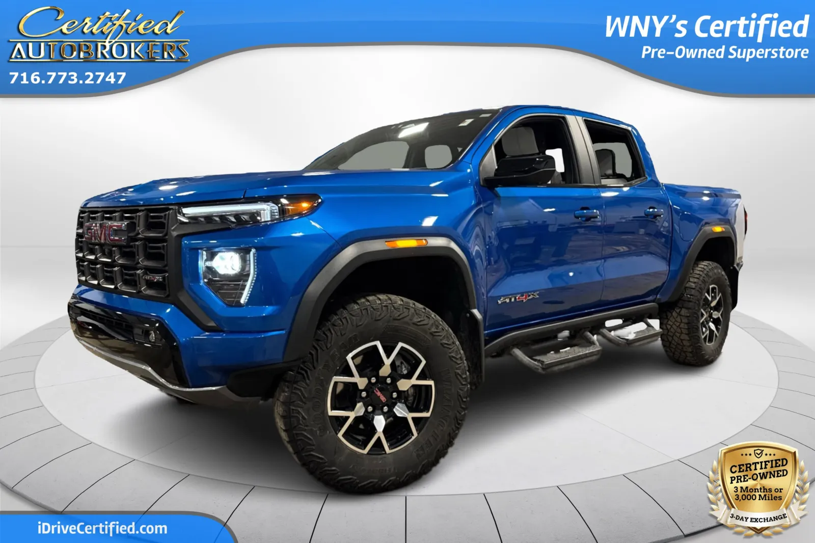 Blue 2024 GMC Canyon AT4X 4x4 for sale in Grand Island, NY