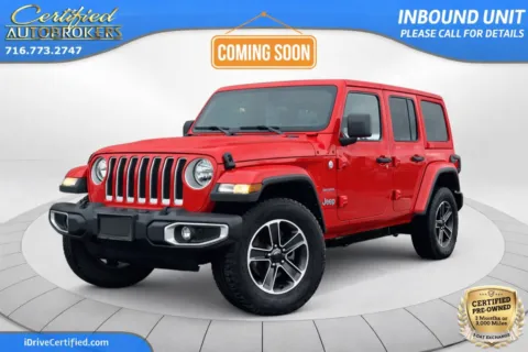 Red 2023 Jeep Wrangler Sahara 4x4 for sale in Grand Island, NY