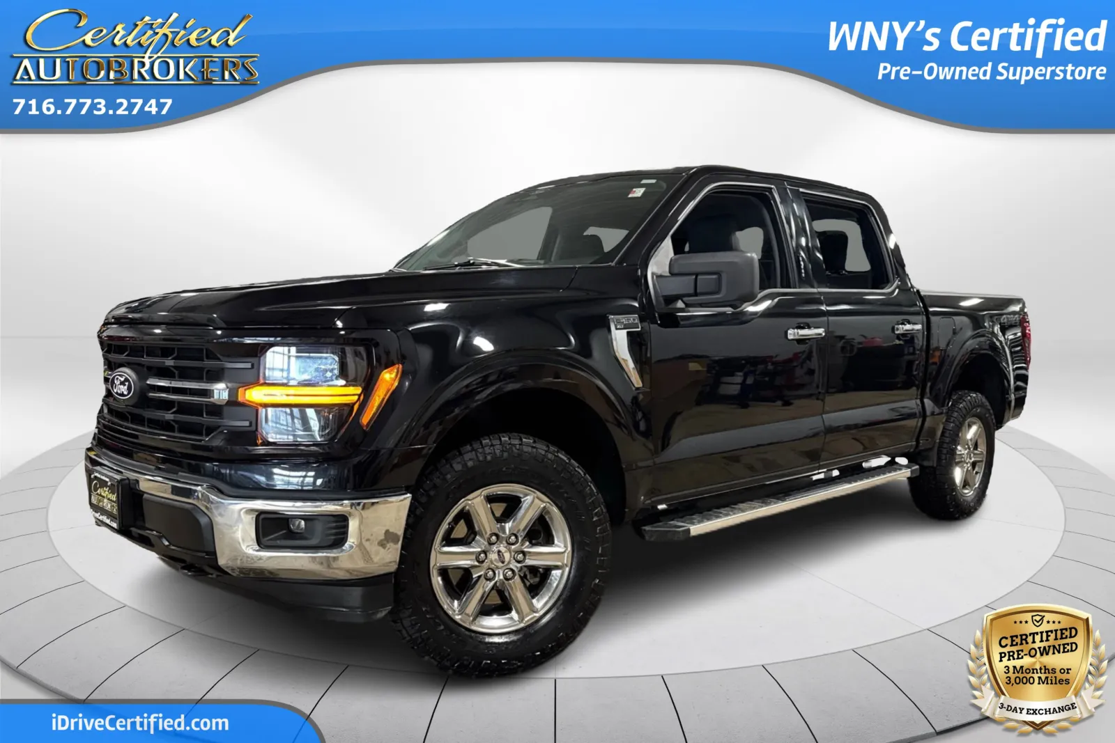 Black 2024 Ford F-150 XLT 4x4 for sale in Grand Island, NY