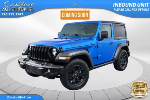 Blue 2022 Jeep Wrangler Willys Sport 4x4 for sale in Grand Island, NY