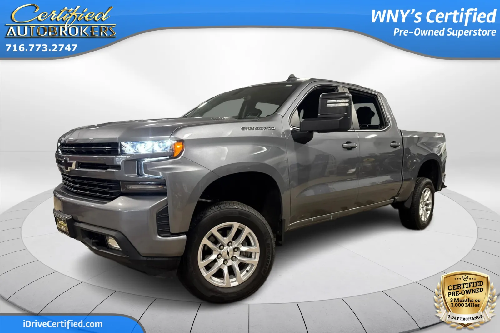 Gray 2022 Chevrolet Silverado 1500 LTD RST 4x4 for sale in Grand Island, NY