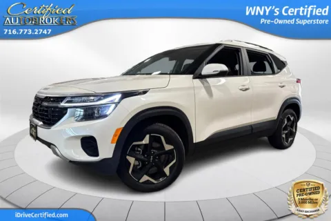 White 2025 Kia Seltos S AWD for sale in Grand Island, NY