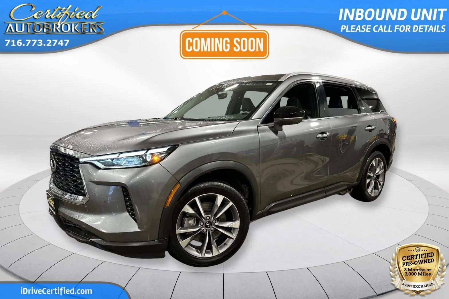 Gray 2024 INFINITI QX60 LUXE AWD for sale in Grand Island, NY