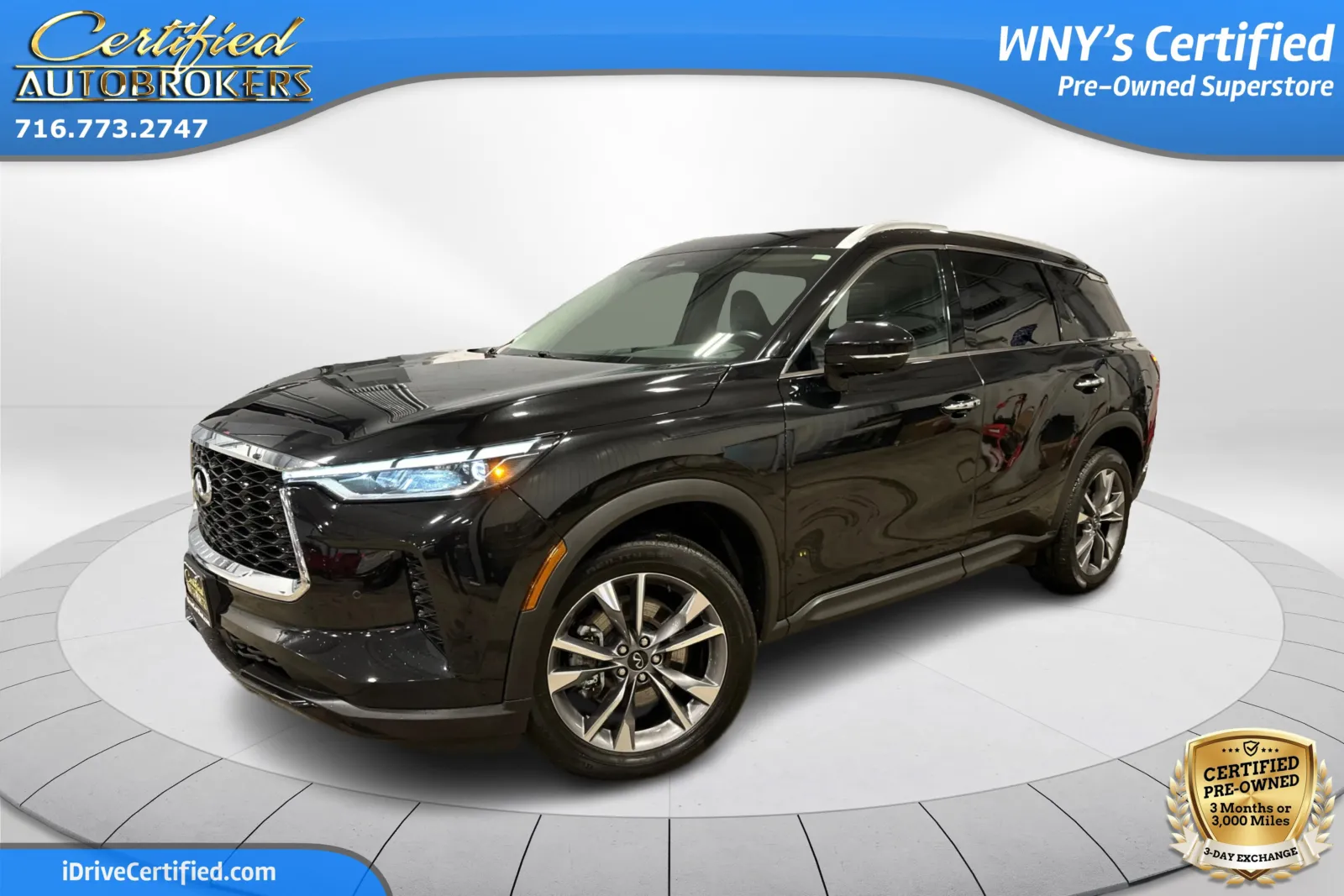 Black 2024 INFINITI QX60 LUXE AWD for sale in Grand Island, NY