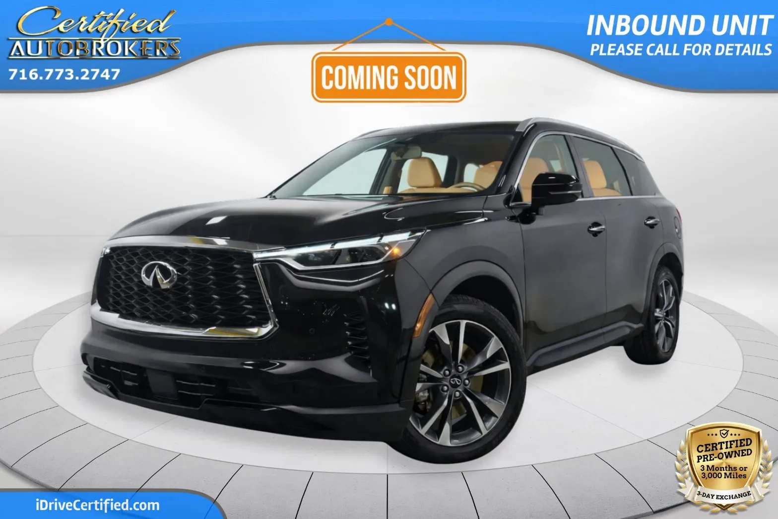 Black 2024 INFINITI QX60 LUXE AWD for sale in Grand Island, NY