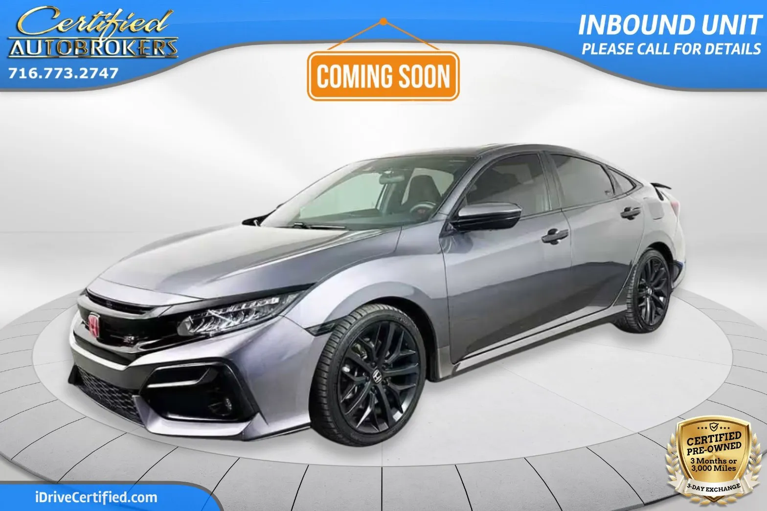 Gray 2020 Honda Civic Si Coupe Si for sale in Grand Island, NY