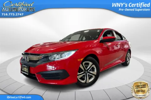 Red 2018 Honda Civic Sedan LX for sale in Grand Island, NY