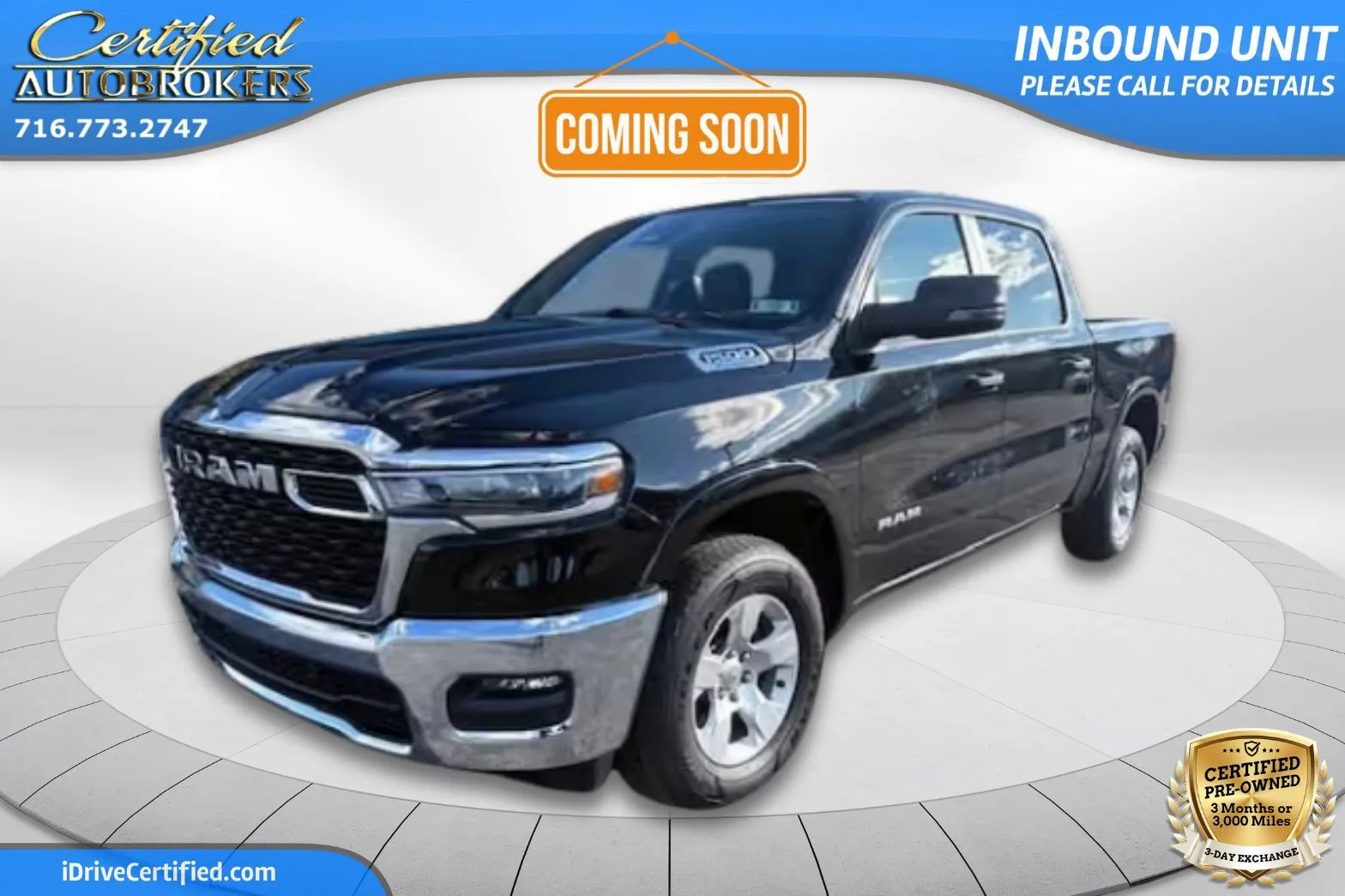 Black 2025 Ram 1500 Big Horn 4x4 for sale in Grand Island, NY