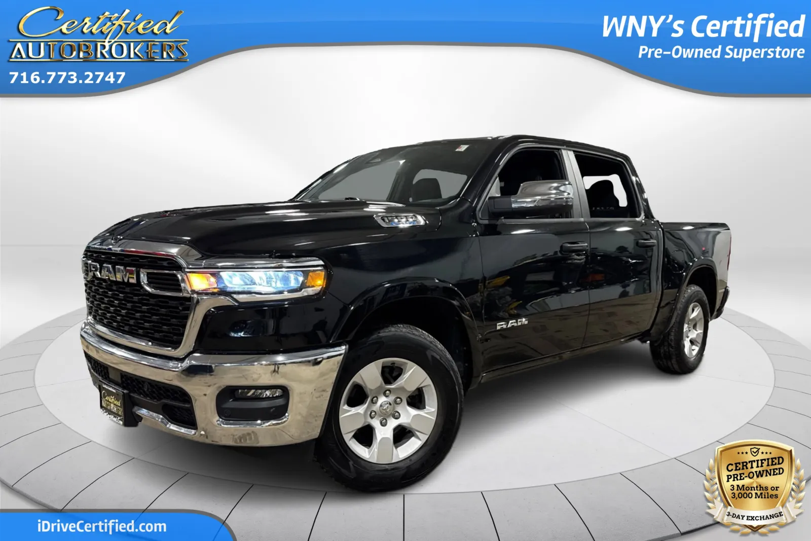 Black 2025 Ram 1500 Big Horn 4x4 for sale in Grand Island, NY