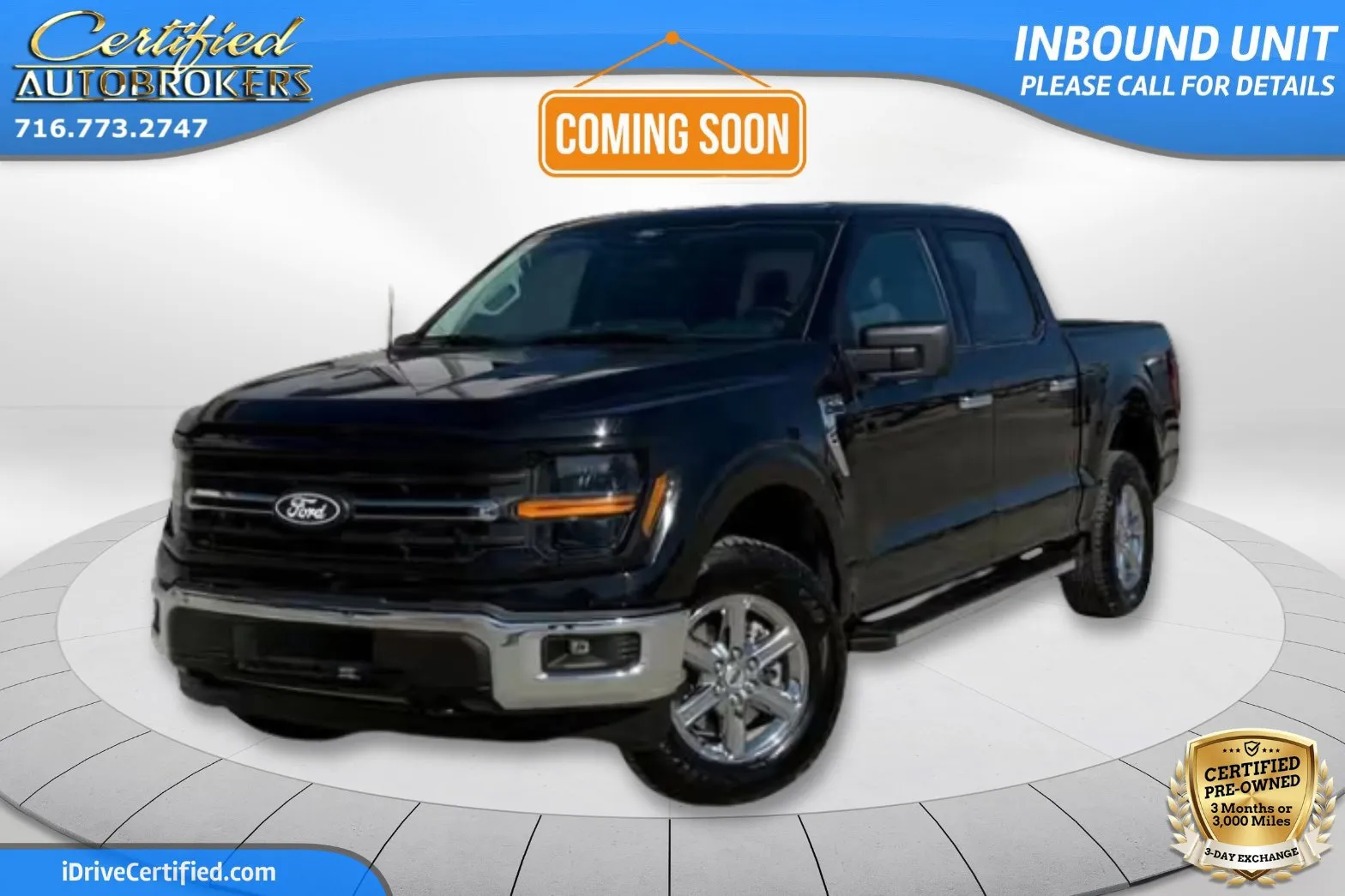 Black 2025 Ford F-150 XLT 4x4 for sale in Grand Island, NY