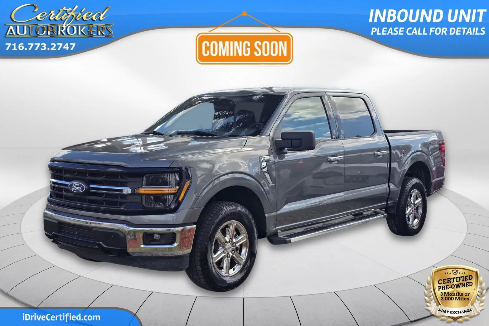 Gray 2025 Ford F-150 XLT 4x4 for sale in Grand Island, NY