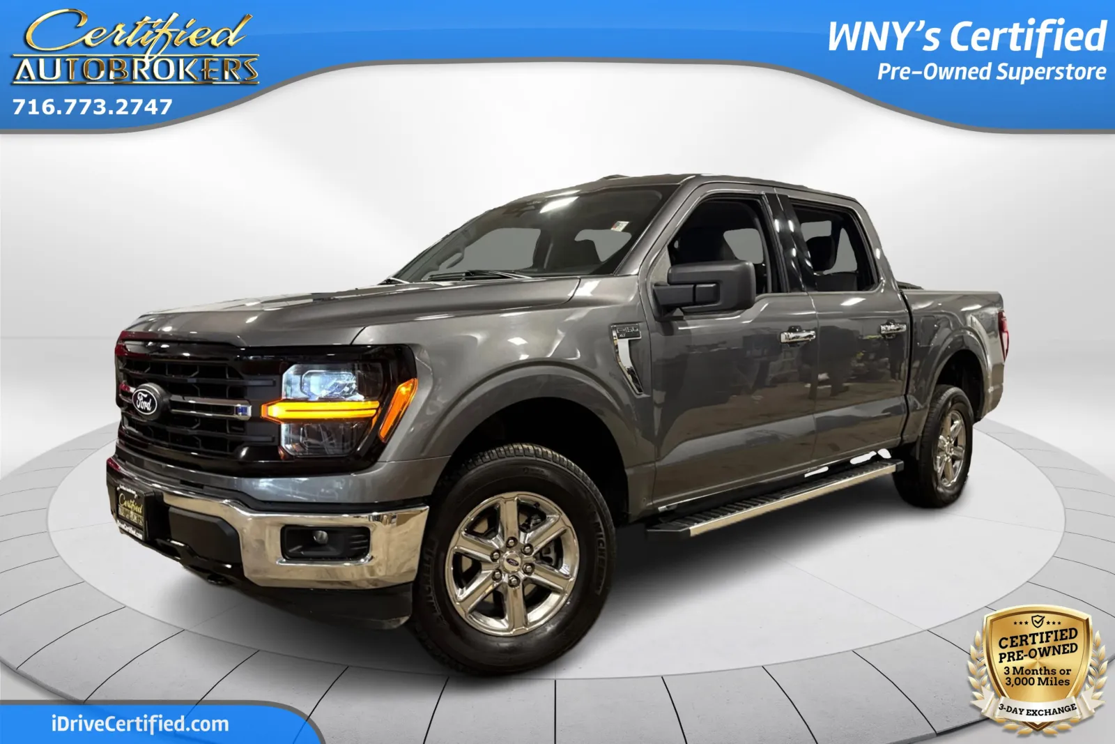 Gray 2025 Ford F-150 XLT 4x4 for sale in Grand Island, NY