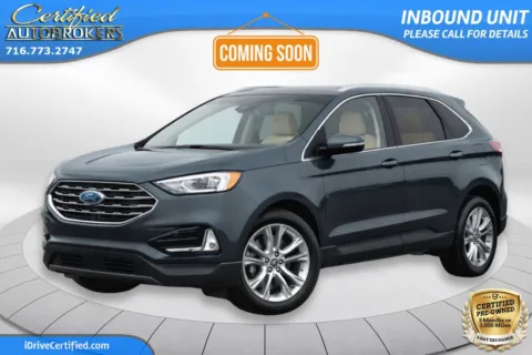 Green 2019 Ford Edge Titanium AWD for sale in Grand Island, NY