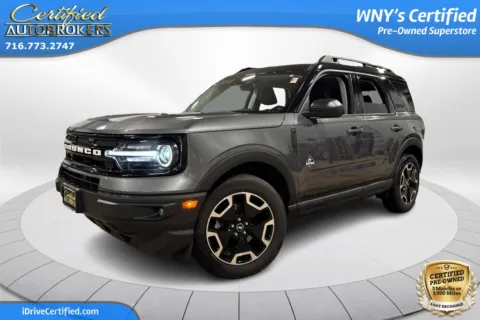 Gray 2022 Ford Bronco Sport Outer Banks 4x4 for sale in Grand Island, NY