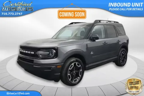 Gray 2022 Ford Bronco Sport Outer Banks 4x4 for sale in Grand Island, NY
