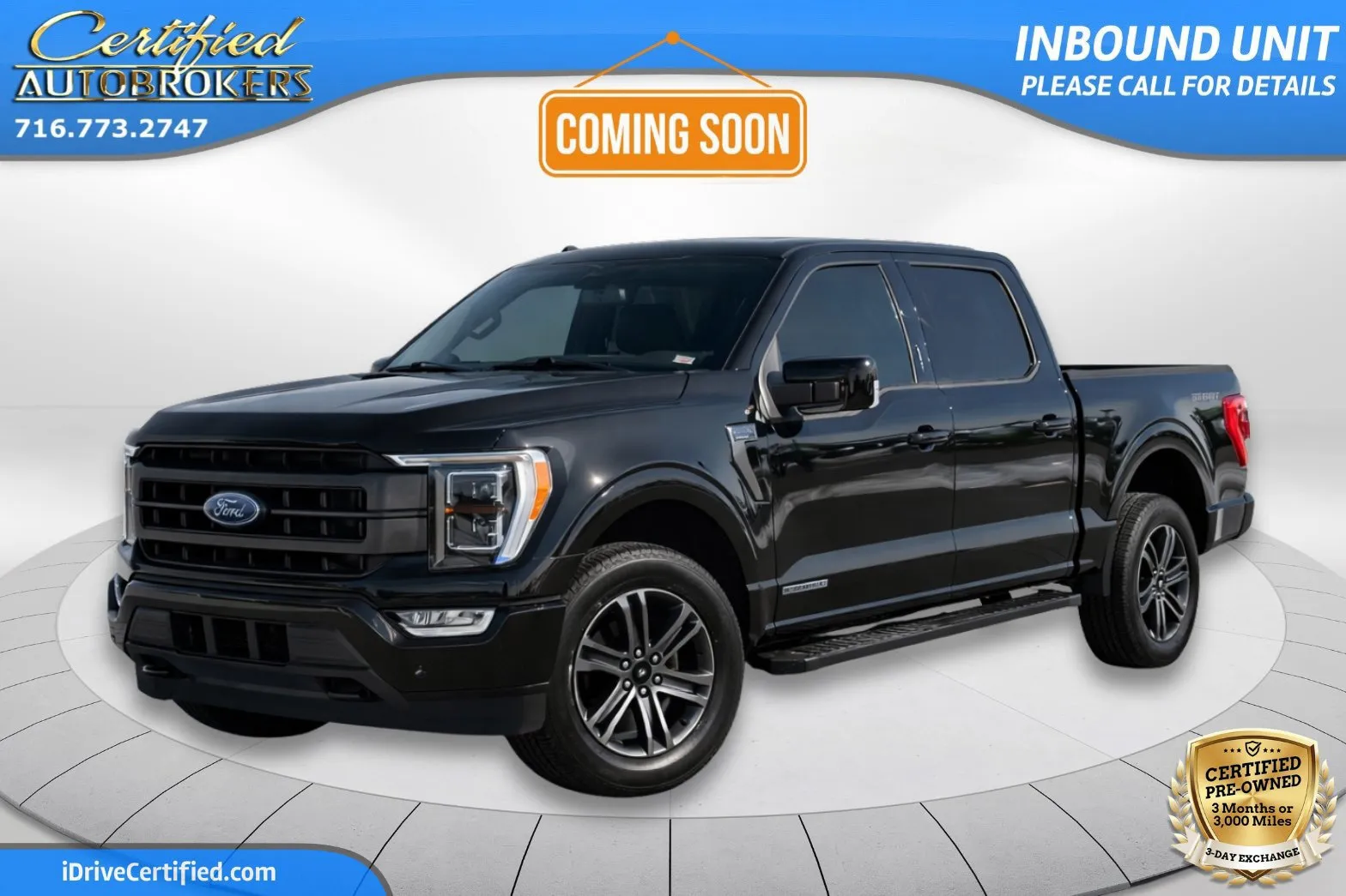 Black 2023 Ford F-150 LARIAT Sport 4x4 for sale in Grand Island, NY