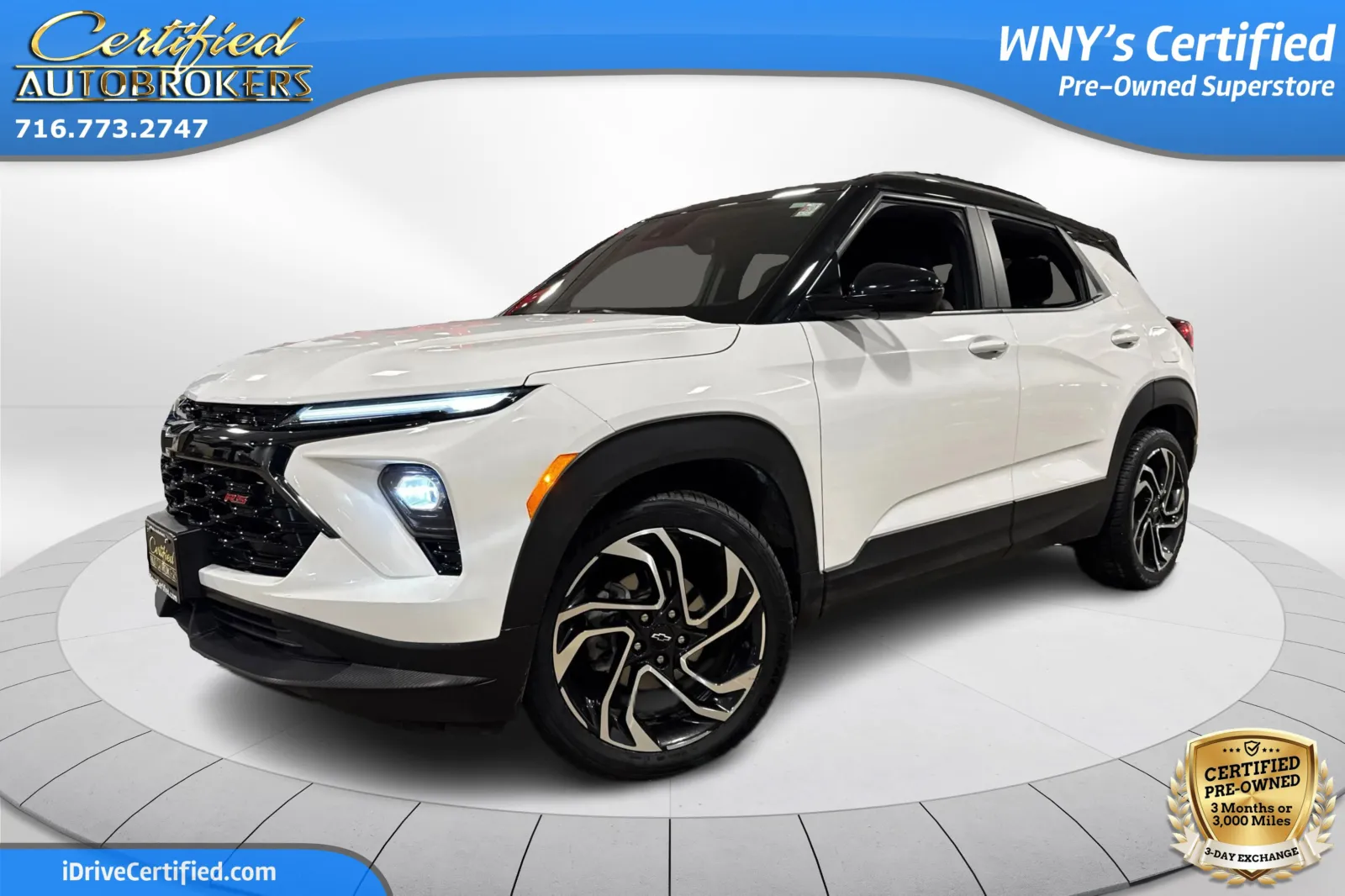 White 2024 Chevrolet Trailblazer RS for sale in Grand Island, NY