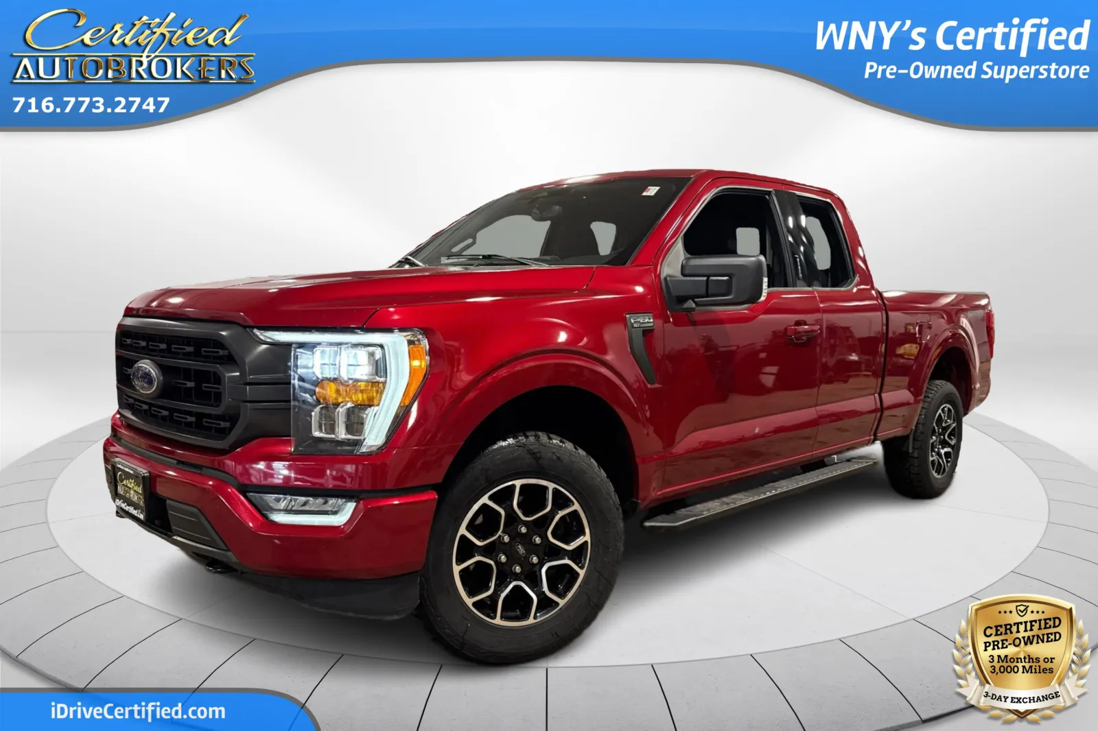 Red 2022 Ford F-150 XLT Sport 4x4 for sale in Grand Island, NY