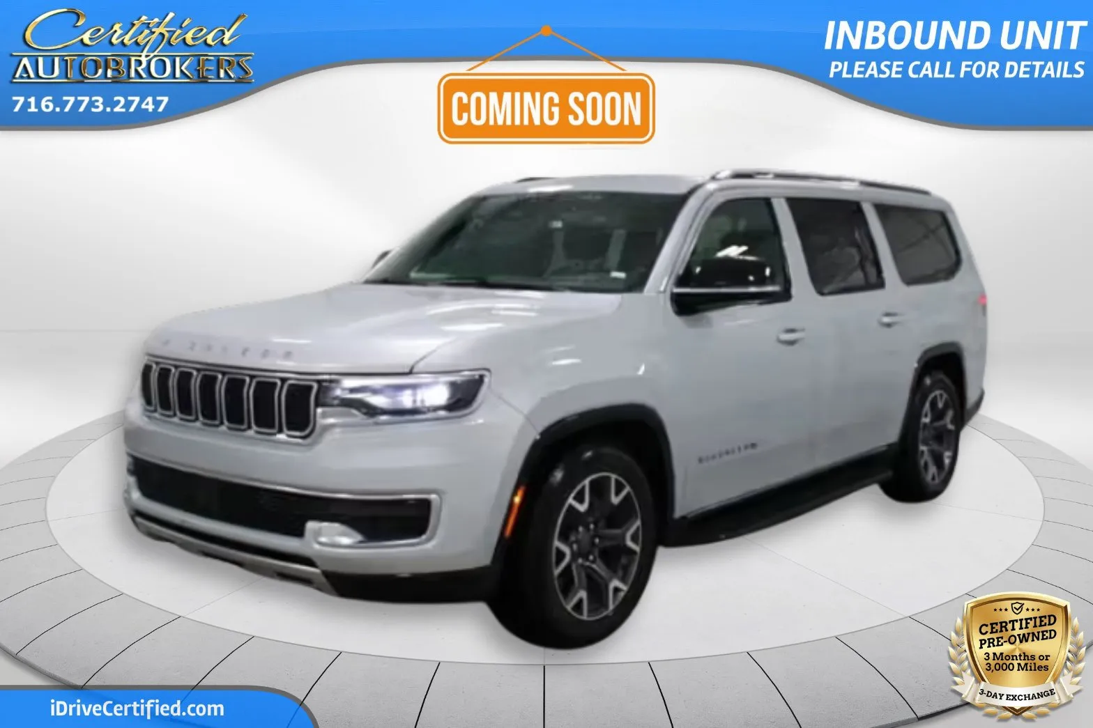 Silver 2023 Jeep Wagoneer L Series III 4x4 for sale in Grand Island, NY