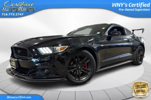 Black 2017 Ford Mustang EcoBoost Premium for sale in Grand Island, NY