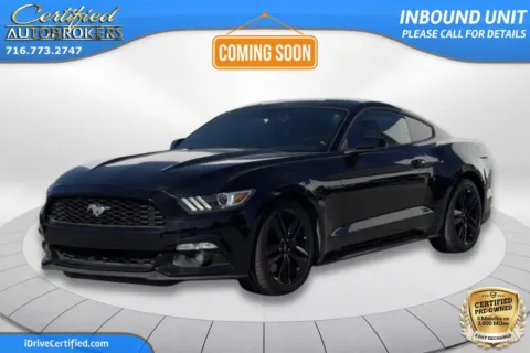 Black 2017 Ford Mustang EcoBoost Premium for sale in Grand Island, NY