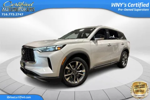 Silver 2022 INFINITI QX60 LUXE AWD for sale in Grand Island, NY