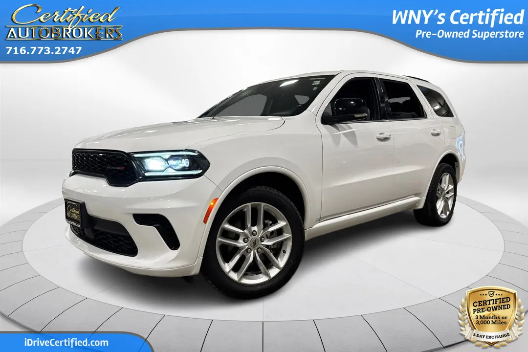White 2024 Dodge Durango GT Plus AWD for sale in Grand Island, NY