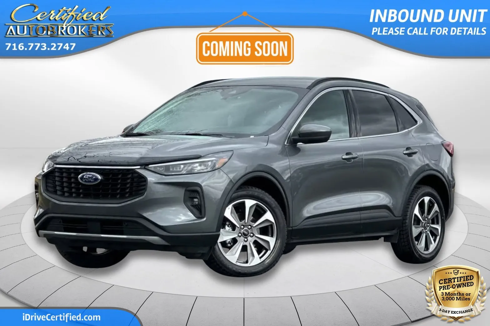 Gray 2025 Ford Escape Platinum AWD for sale in Grand Island, NY