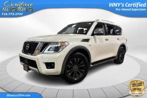 White 2018 Nissan Armada Platinum 4x4 for sale in Grand Island, NY
