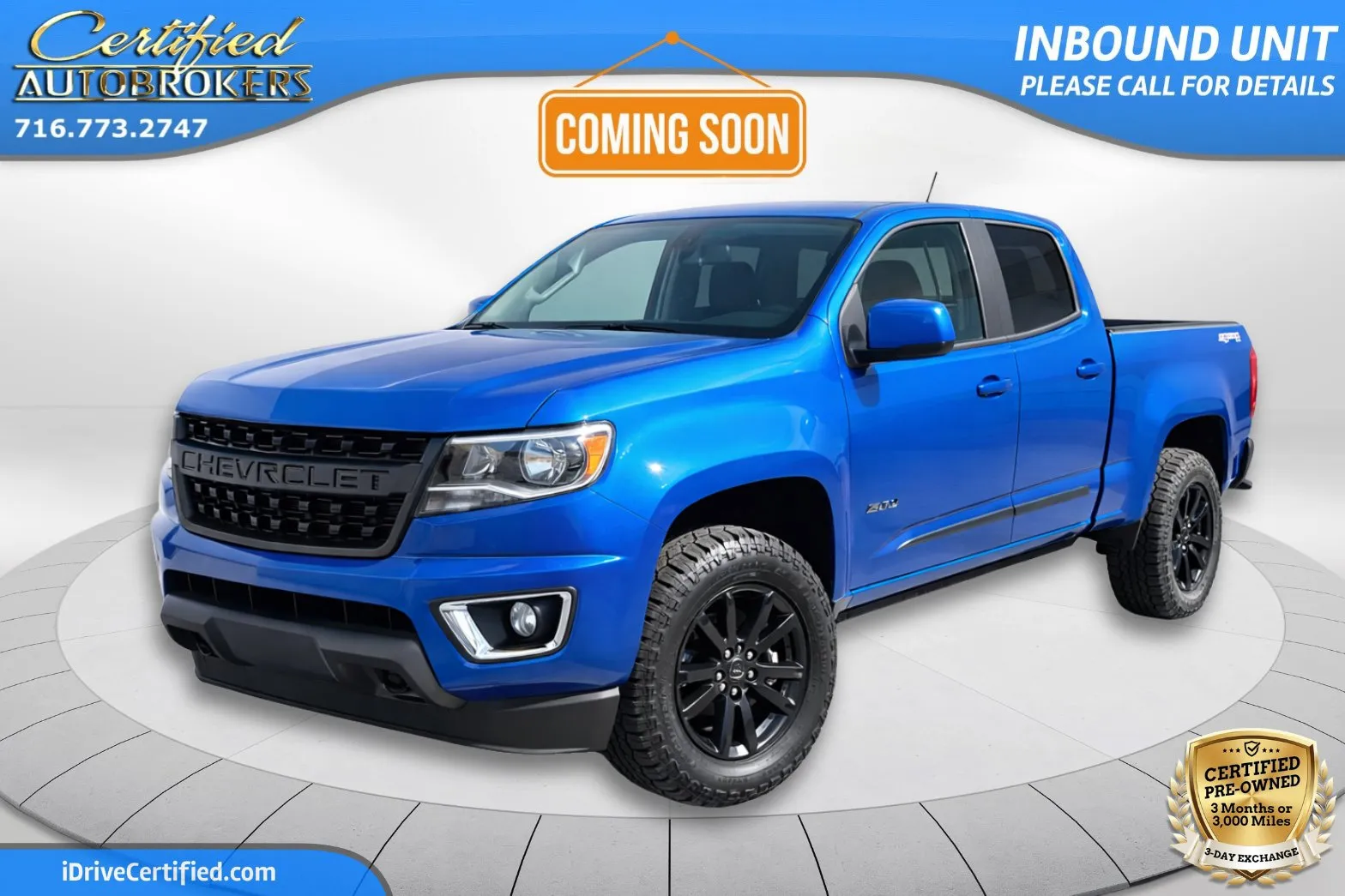 Blue 2019 Chevrolet Colorado LT RST 4x4 for sale in Grand Island, NY