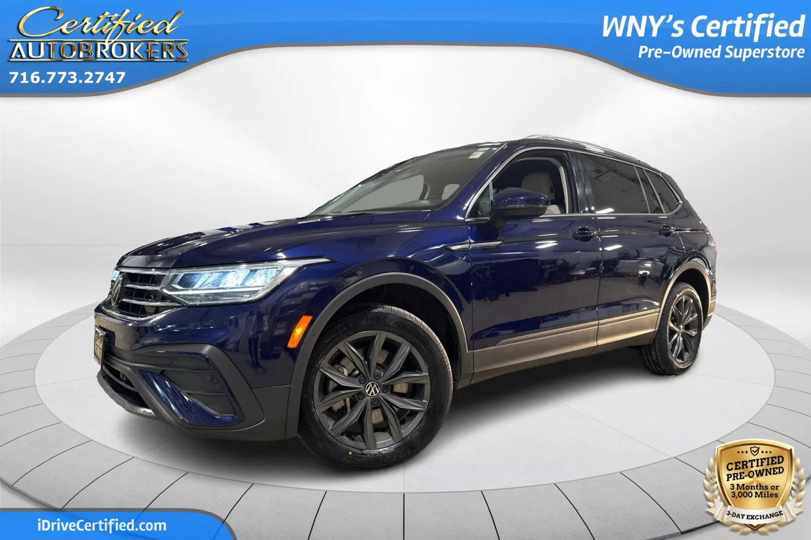 Blue 2023 Volkswagen Tiguan SE for sale in Grand Island, NY