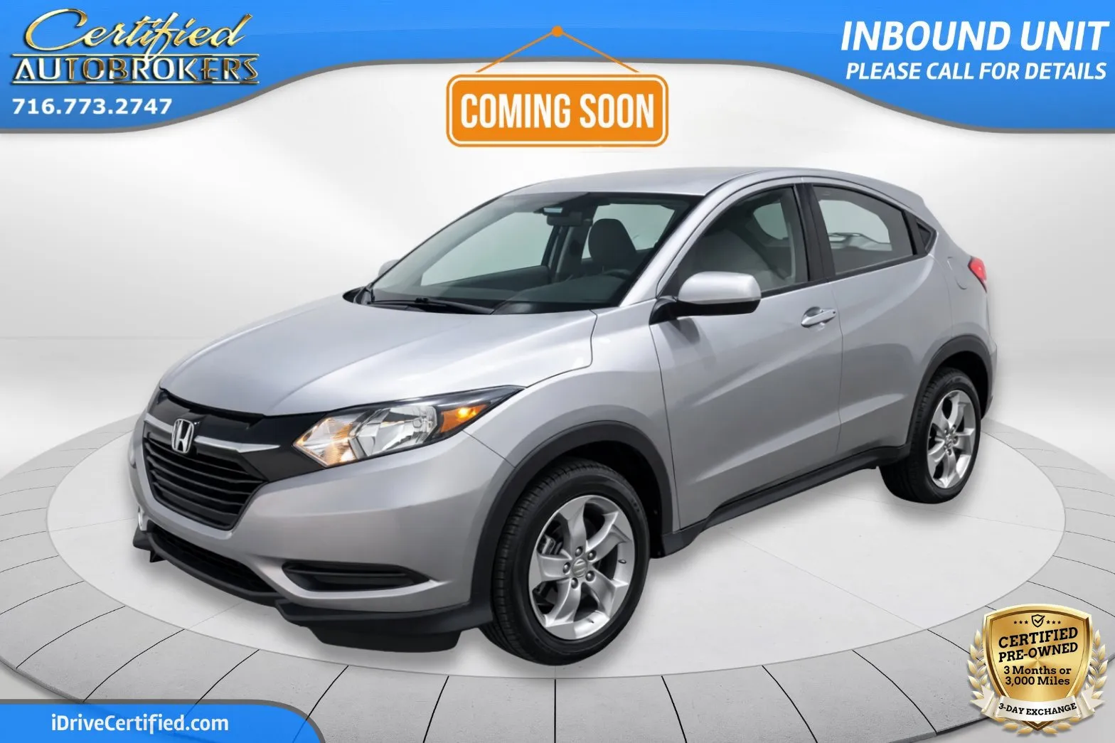 Silver 2018 Honda HR-V LX AWD for sale in Grand Island, NY