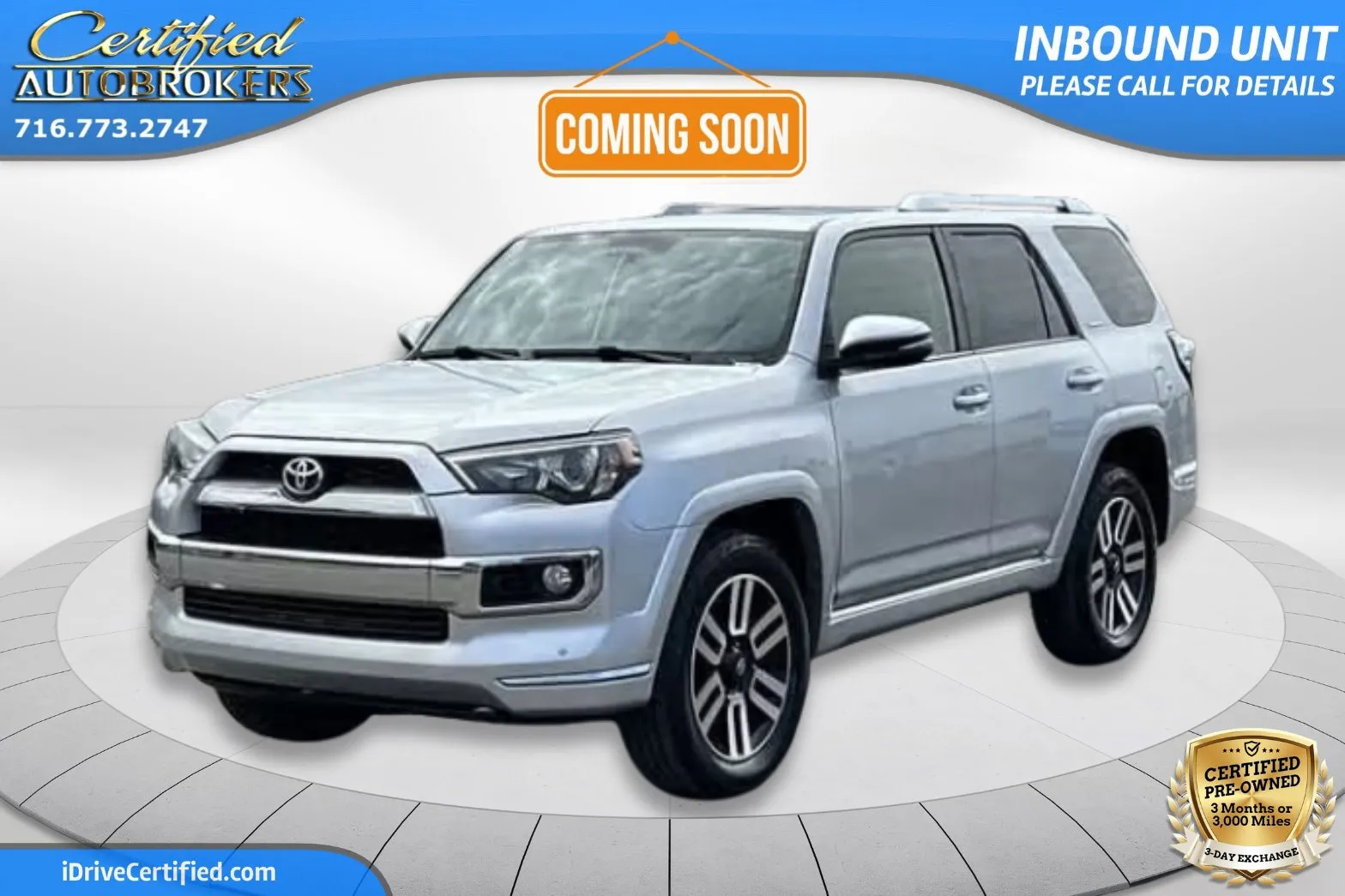 Silver 2019 Toyota 4Runner Limited 4x4 for sale in Grand Island, NY