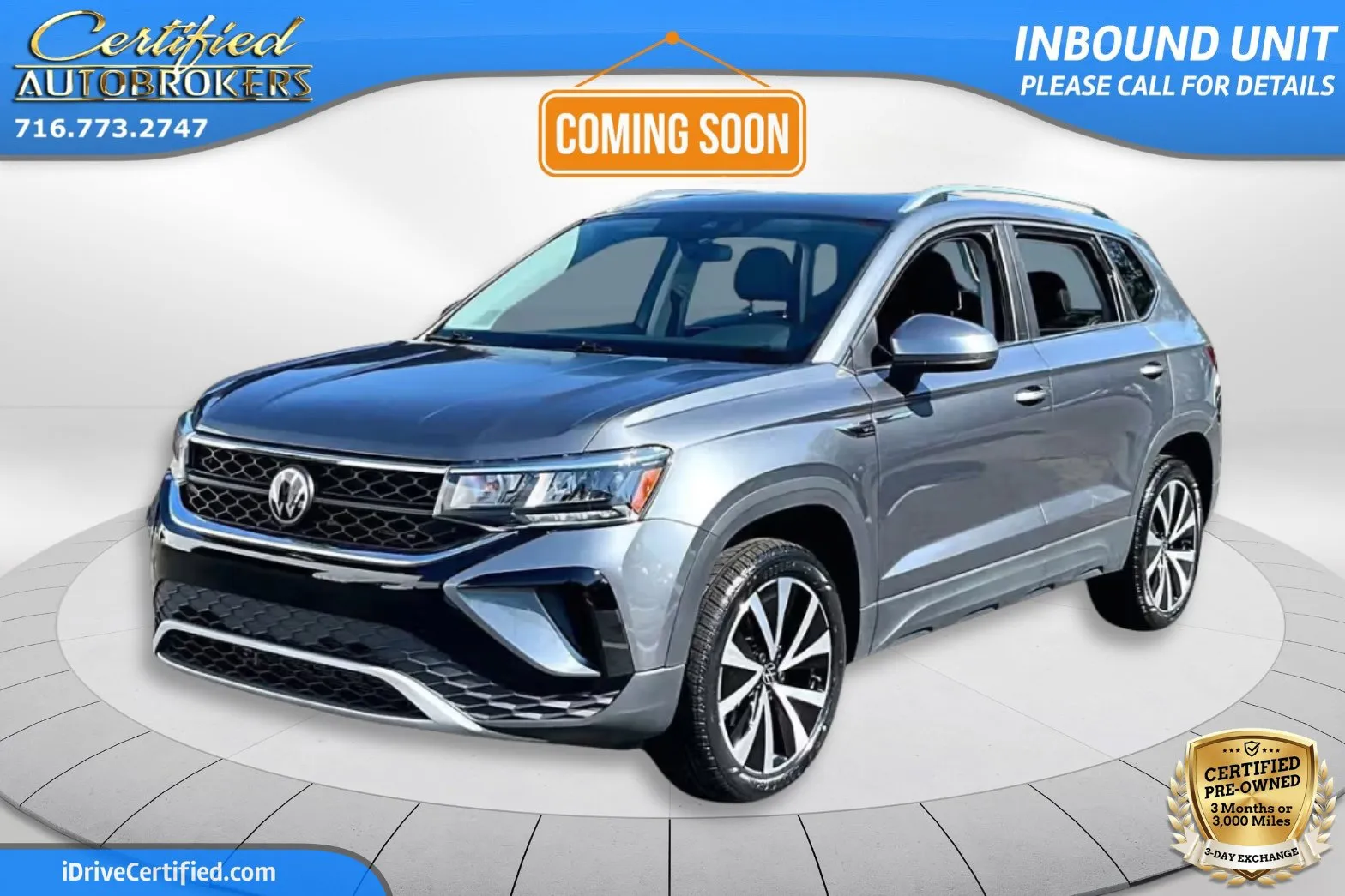 Gray 2024 Volkswagen Taos SE for sale in Grand Island, NY