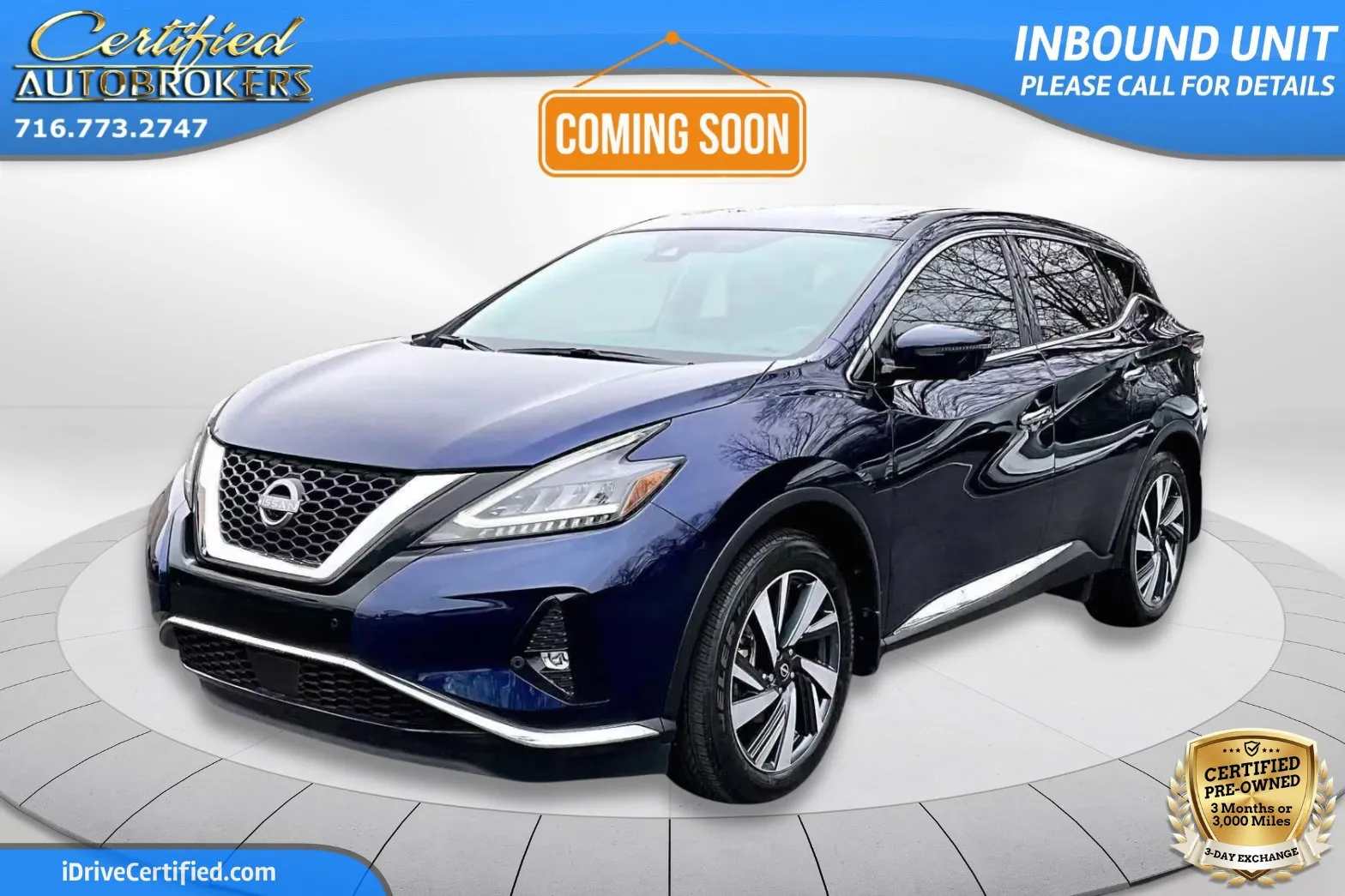 Blue 2024 Nissan Murano SL AWD for sale in Grand Island, NY